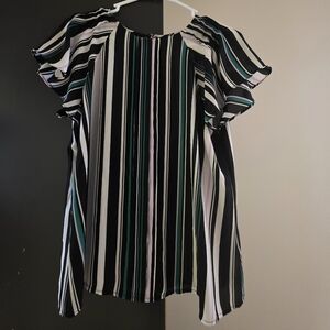 Worthington Multicolor Striped Blouse